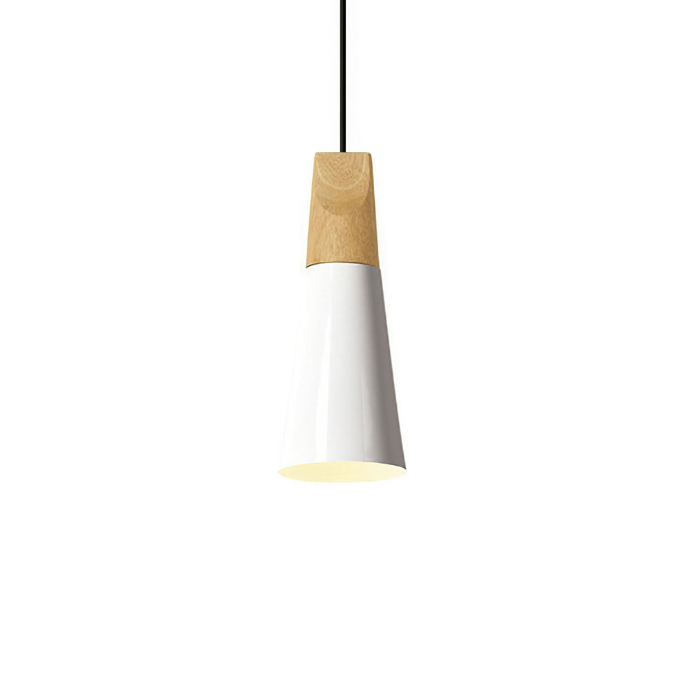 Hanglamp Hout Aluminium E27 Kleurrijk Eetkamer Woonkamer Keuken Designlamp Modern
