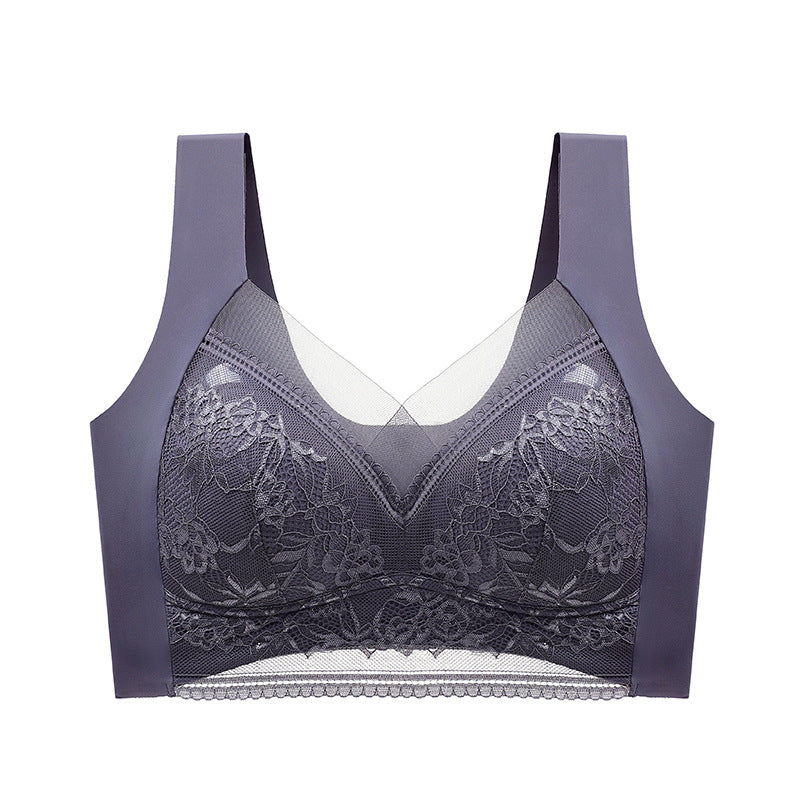 Push-up BH met Kant Draadloos Beugelloos Ondersteunend Comfortabel Ademend Stretch Dames Lingerie Elastisch