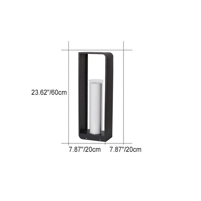 Led tuinlamp voor buiten – vierkante moderne buitenlamp met warm licht