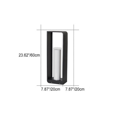 Led tuinlamp voor buiten – vierkante moderne buitenlamp met warm licht