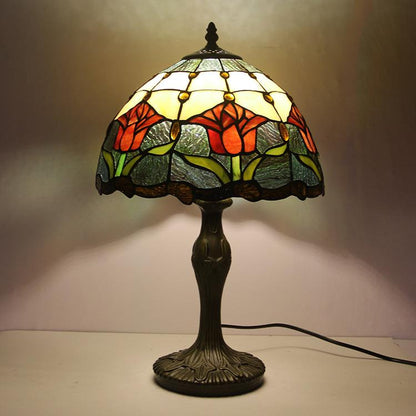 Tiffany Tafellamp Buntglas Klassiek 45cm E26 Glas Metaal Woonkamer
