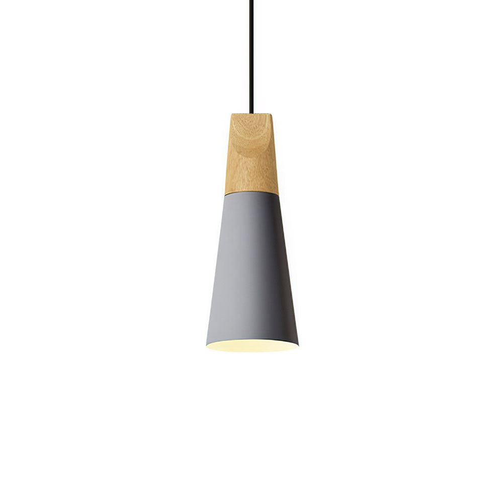 Hanglamp Hout Aluminium E27 Kleurrijk Eetkamer Woonkamer Keuken Designlamp Modern