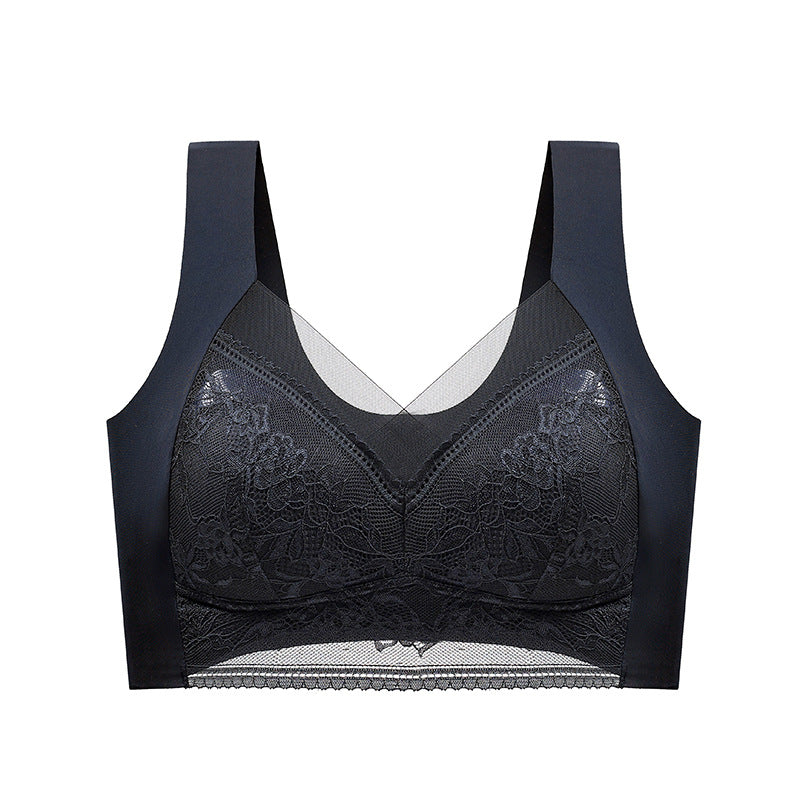 Push-up BH met Kant Draadloos Beugelloos Ondersteunend Comfortabel Ademend Stretch Dames Lingerie Elastisch