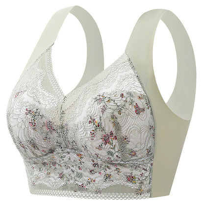 Full-Coverage BH Naadloos Extra Ondersteuning Elastisch Damesondergoed Zwart Beige Dagelijks Comfort