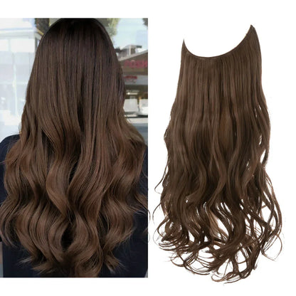 Echthaar Extensions met Natuurlijke Golvende Volume Blond 35-45cm