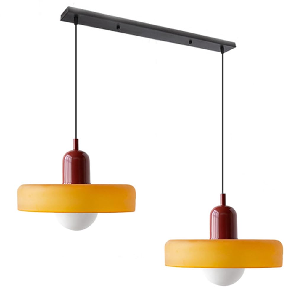 Luccon Dubbele Hanglamp Glas G9 35 cm Modern Eettafel Woonkamer Design Verlichting