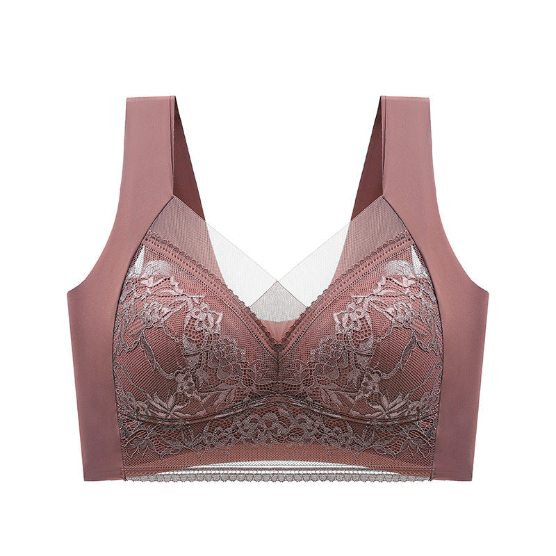 Push-up BH met Kant Draadloos Beugelloos Ondersteunend Comfortabel Ademend Stretch Dames Lingerie Elastisch