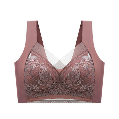 Push-up BH met Kant Draadloos Beugelloos Ondersteunend Comfortabel Ademend Stretch Dames Lingerie Elastisch