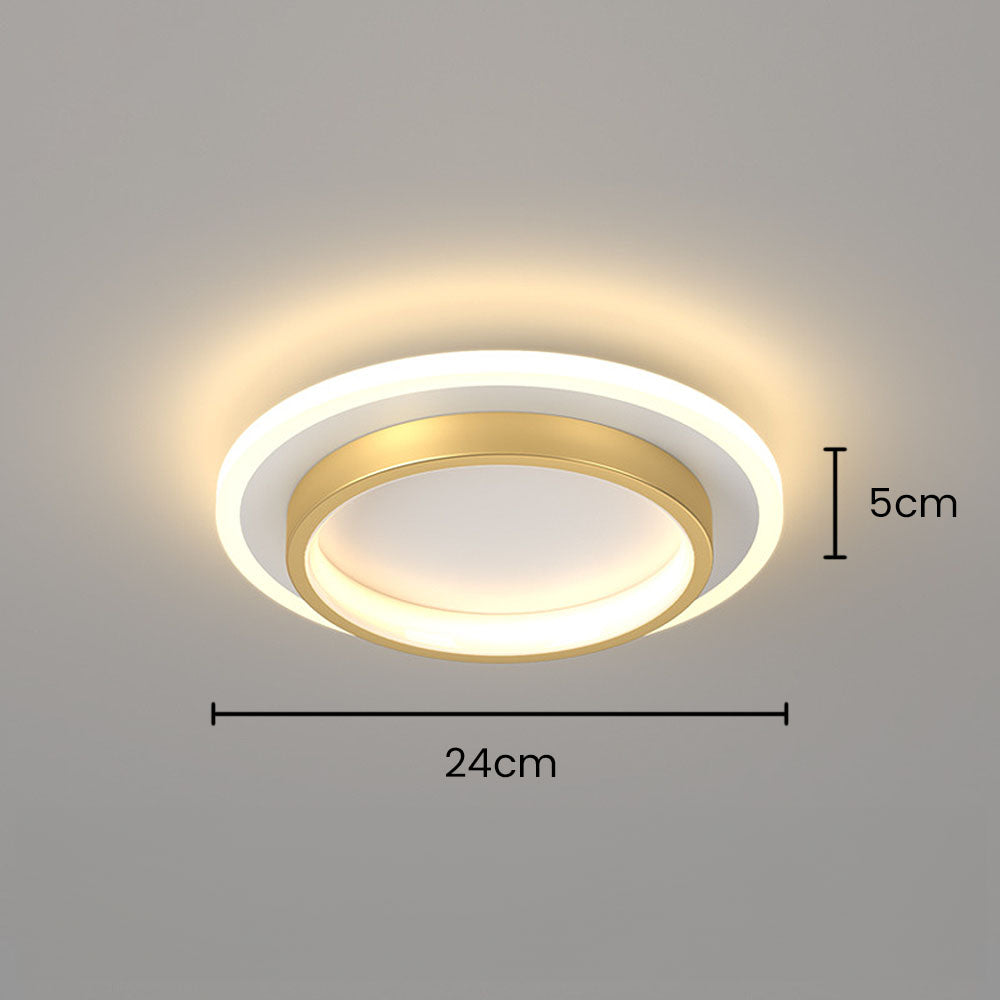 LED plafondlamp rond 10W 20W zwart wit slaapkamer hal woonkamer moderne plafondverlichting lage plafondlamp