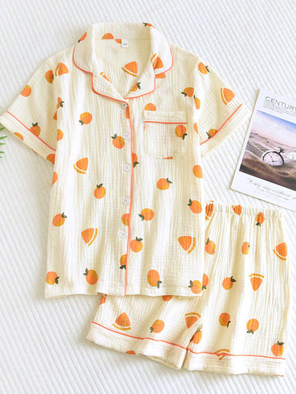 Vrouwen Pyjama Set Katoen Zacht Elegante Ontwerp