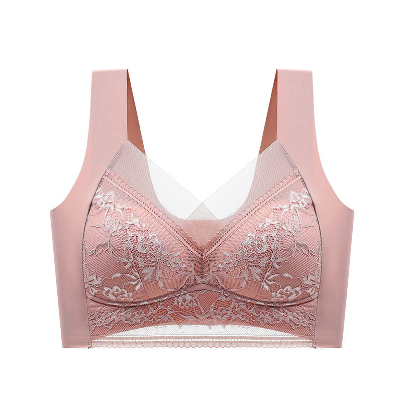 Push-up BH met Kant Draadloos Beugelloos Ondersteunend Comfortabel Ademend Stretch Dames Lingerie Elastisch