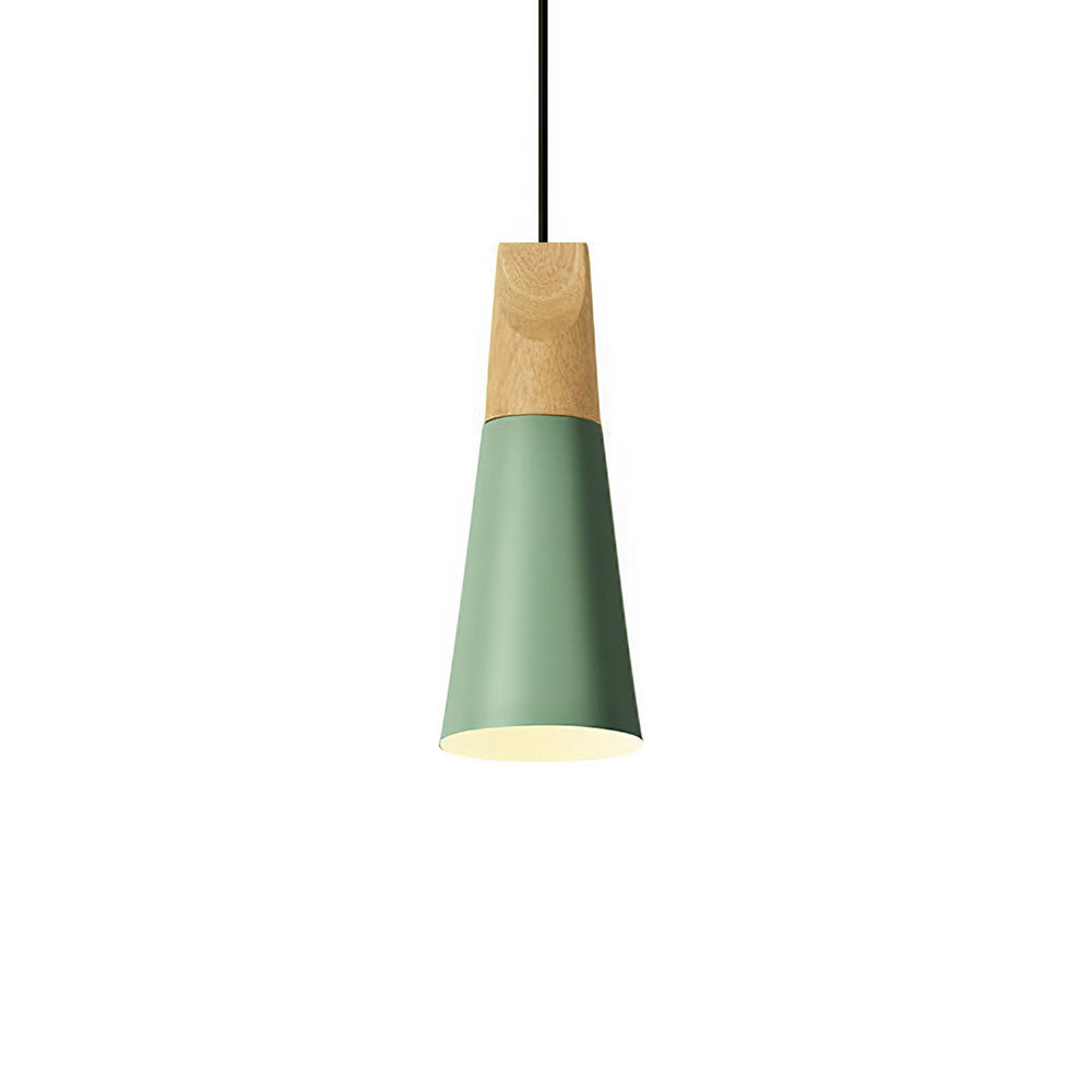 Hanglamp Hout Aluminium E27 Kleurrijk Eetkamer Woonkamer Keuken Designlamp Modern