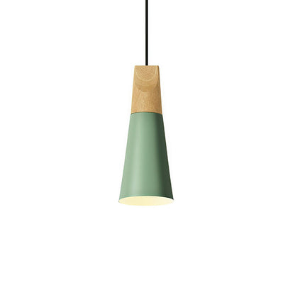 Hanglamp Hout Aluminium E27 Kleurrijk Eetkamer Woonkamer Keuken Designlamp Modern