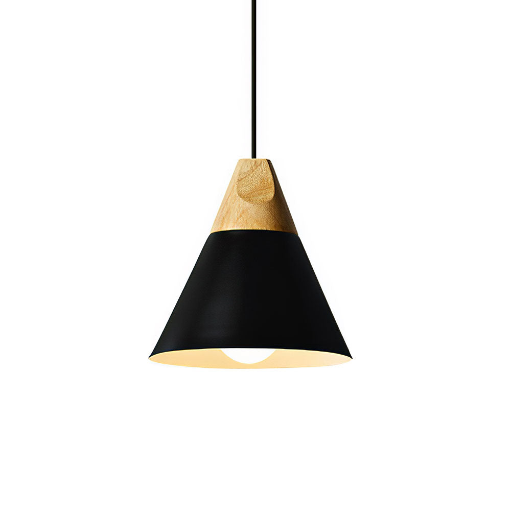Hanglamp Hout Aluminium E27 Kleurrijk Eetkamer Woonkamer Keuken Designlamp Modern