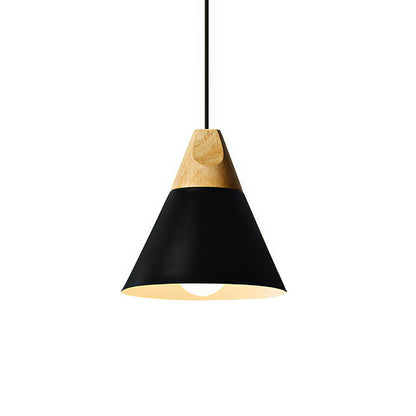 Hanglamp Hout Aluminium E27 Kleurrijk Eetkamer Woonkamer Keuken Designlamp Modern