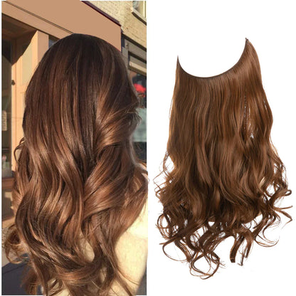 Echthaar Extensions met Natuurlijke Golvende Volume Blond 35-45cm
