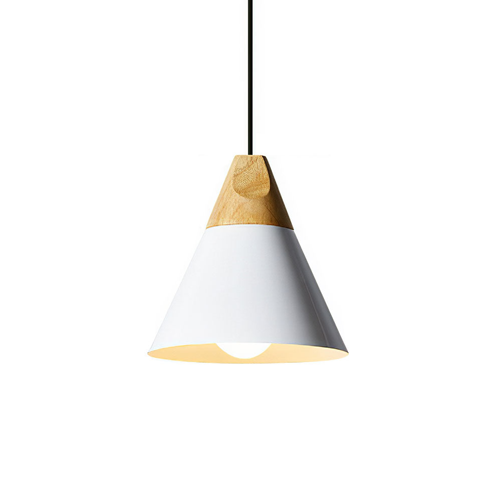 Hanglamp Hout Aluminium E27 Kleurrijk Eetkamer Woonkamer Keuken Designlamp Modern