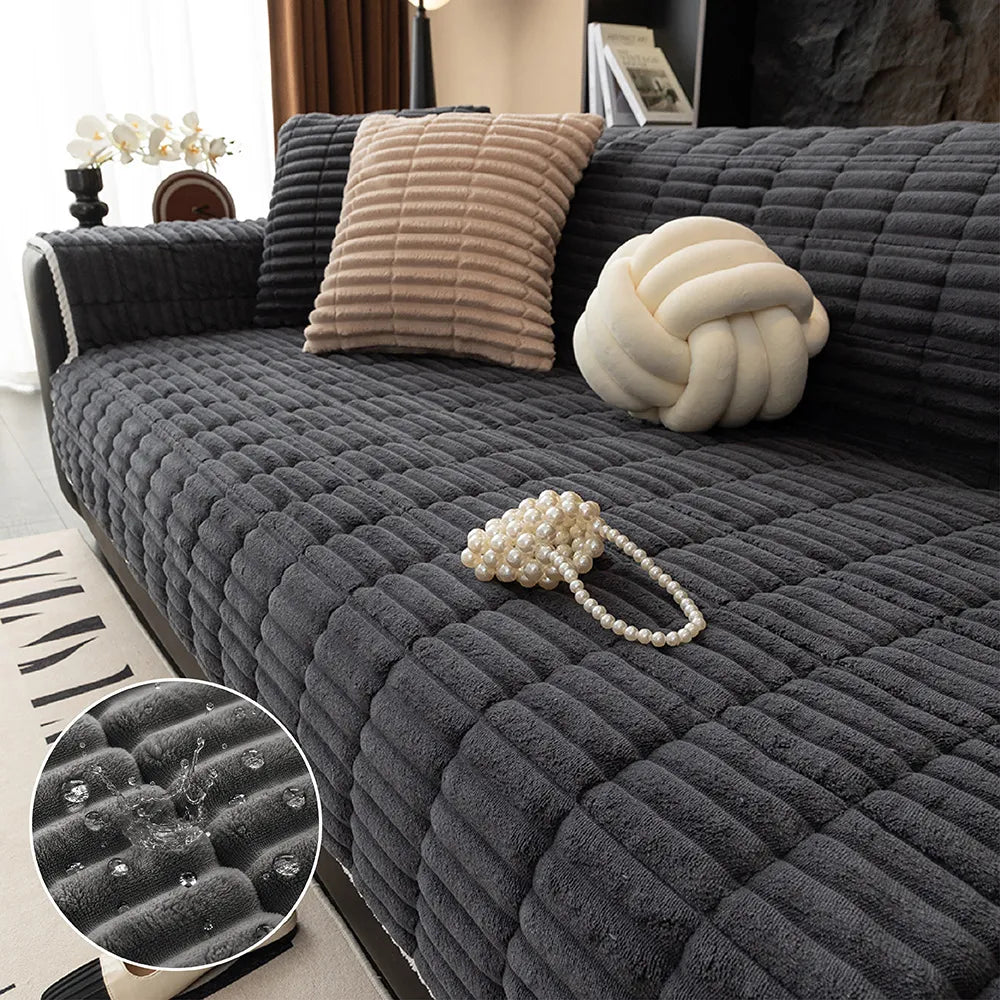 Waterdichte Eenzits Bankhoes 70×180 cm – Antislip Fleece Beschermer voor Fauteuil & Sofa Meubelbescherming