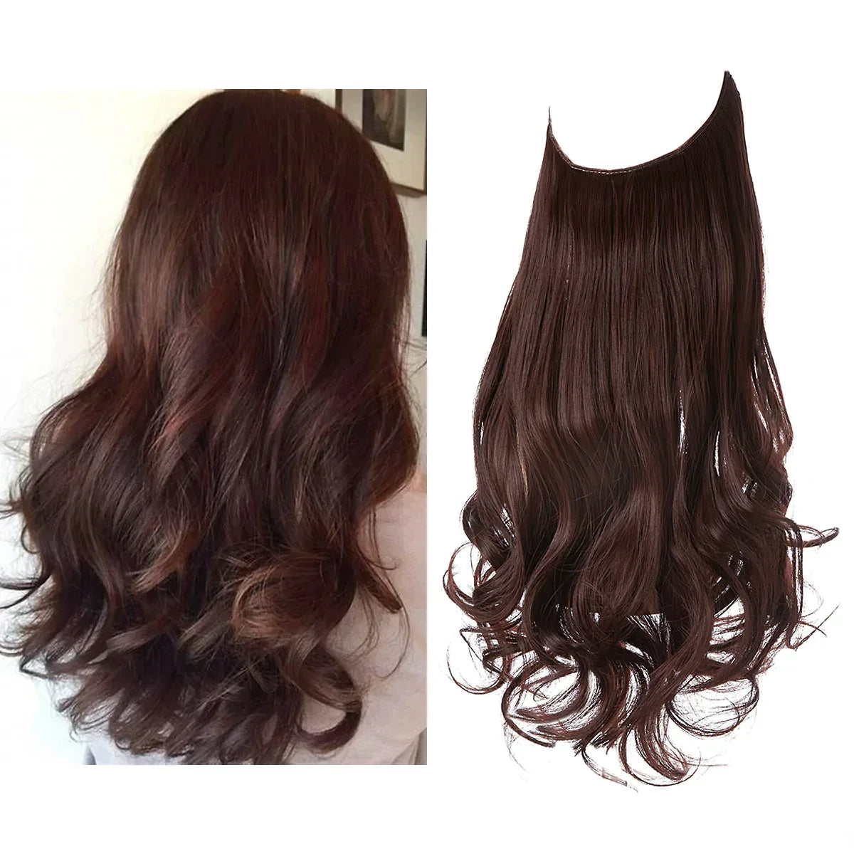 Echthaar Extensions met Natuurlijke Golvende Volume Blond 35-45cm