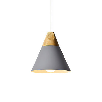Hanglamp Hout Aluminium E27 Kleurrijk Eetkamer Woonkamer Keuken Designlamp Modern