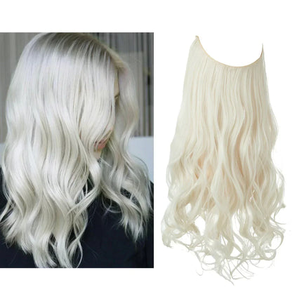 Echthaar Extensions met Natuurlijke Golvende Volume Blond 35-45cm