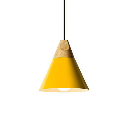 Hanglamp Hout Aluminium E27 Kleurrijk Eetkamer Woonkamer Keuken Designlamp Modern