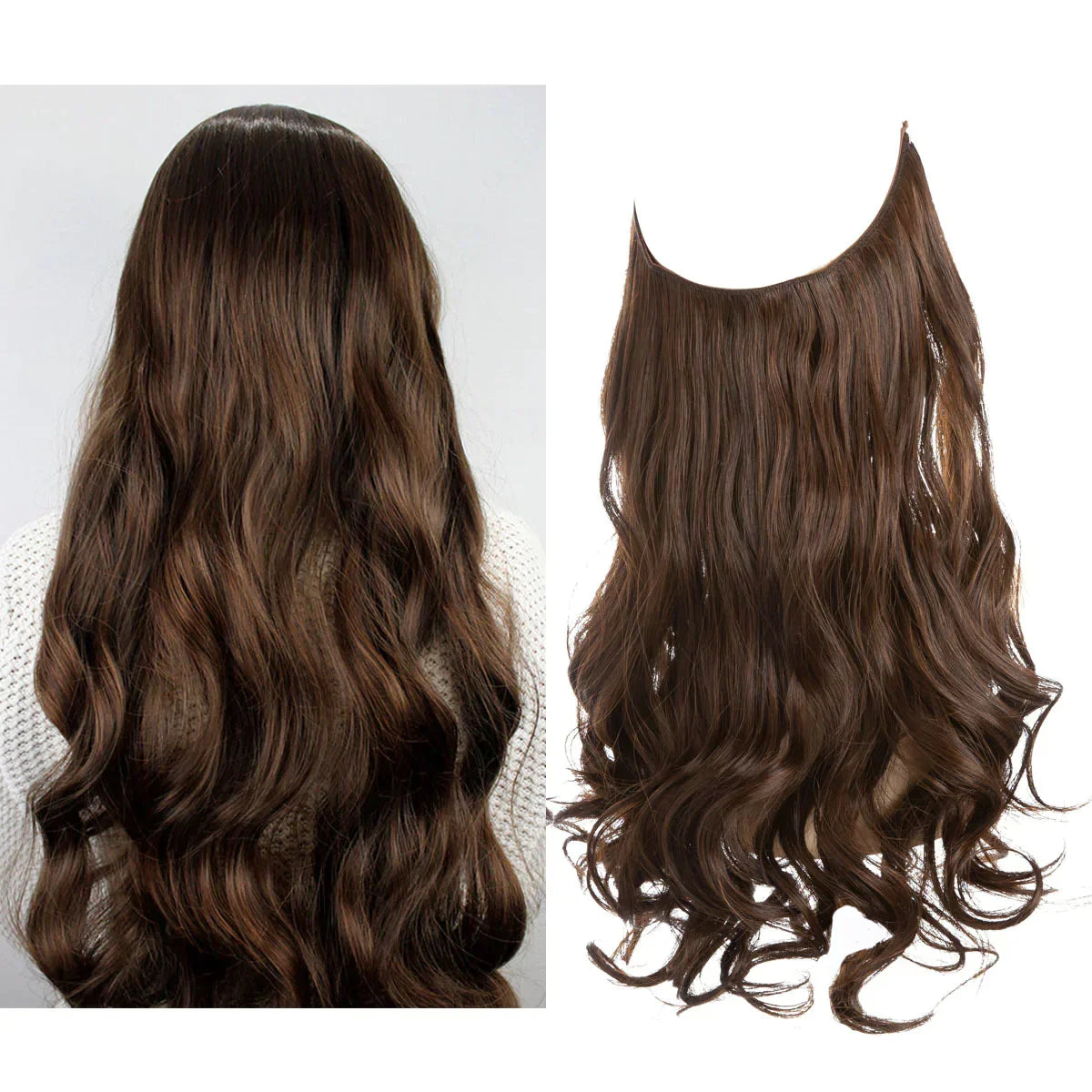 Echthaar Extensions met Natuurlijke Golvende Volume Blond 35-45cm