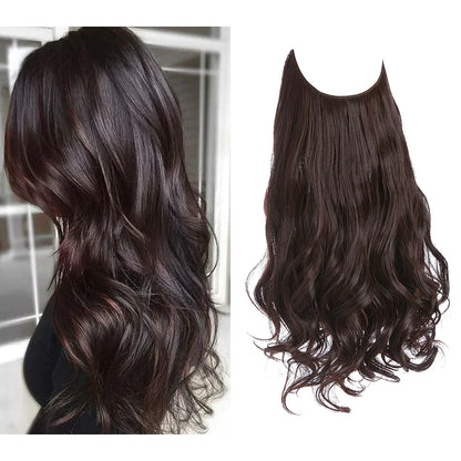 Echthaar Extensions met Natuurlijke Golvende Volume Blond 35-45cm