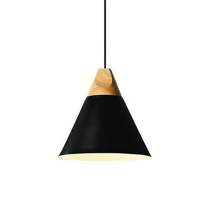 Hanglamp Hout Aluminium E27 Kleurrijk Eetkamer Woonkamer Keuken Designlamp Modern