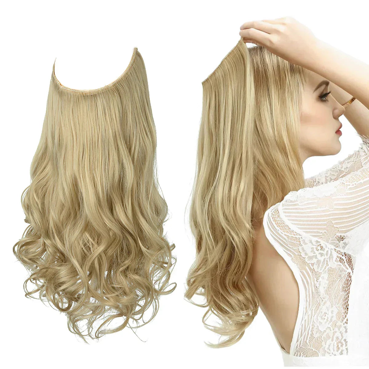 Haarextensions Echt Haar 100% Natuurlijk voor Volheid en Lengte | Hittebestendig | Natuurlijke Glans