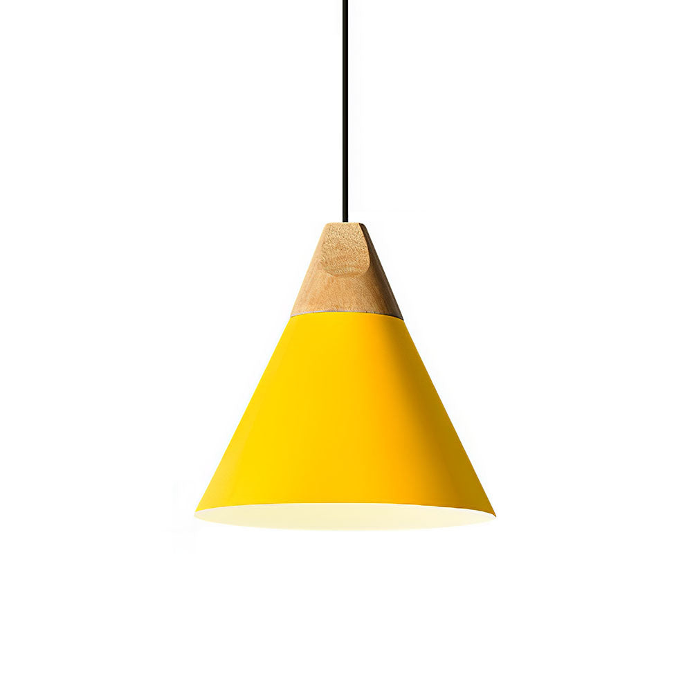 Hanglamp Hout Aluminium E27 Kleurrijk Eetkamer Woonkamer Keuken Designlamp Modern