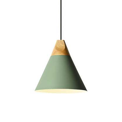 Hanglamp Hout Aluminium E27 Kleurrijk Eetkamer Woonkamer Keuken Designlamp Modern
