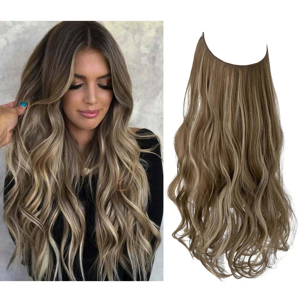 Haarextensions Echt Haar 100% Natuurlijk voor Volheid en Lengte | Hittebestendig | Natuurlijke Glans