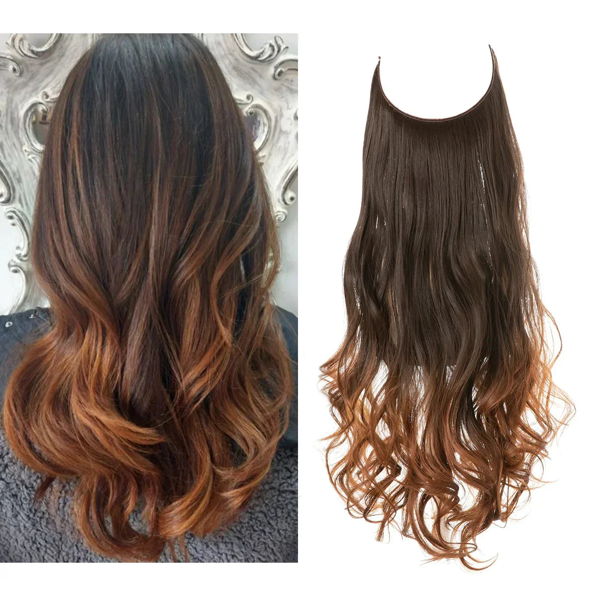 Echthaar Extensions met Natuurlijke Golvende Volume Blond 35-45cm