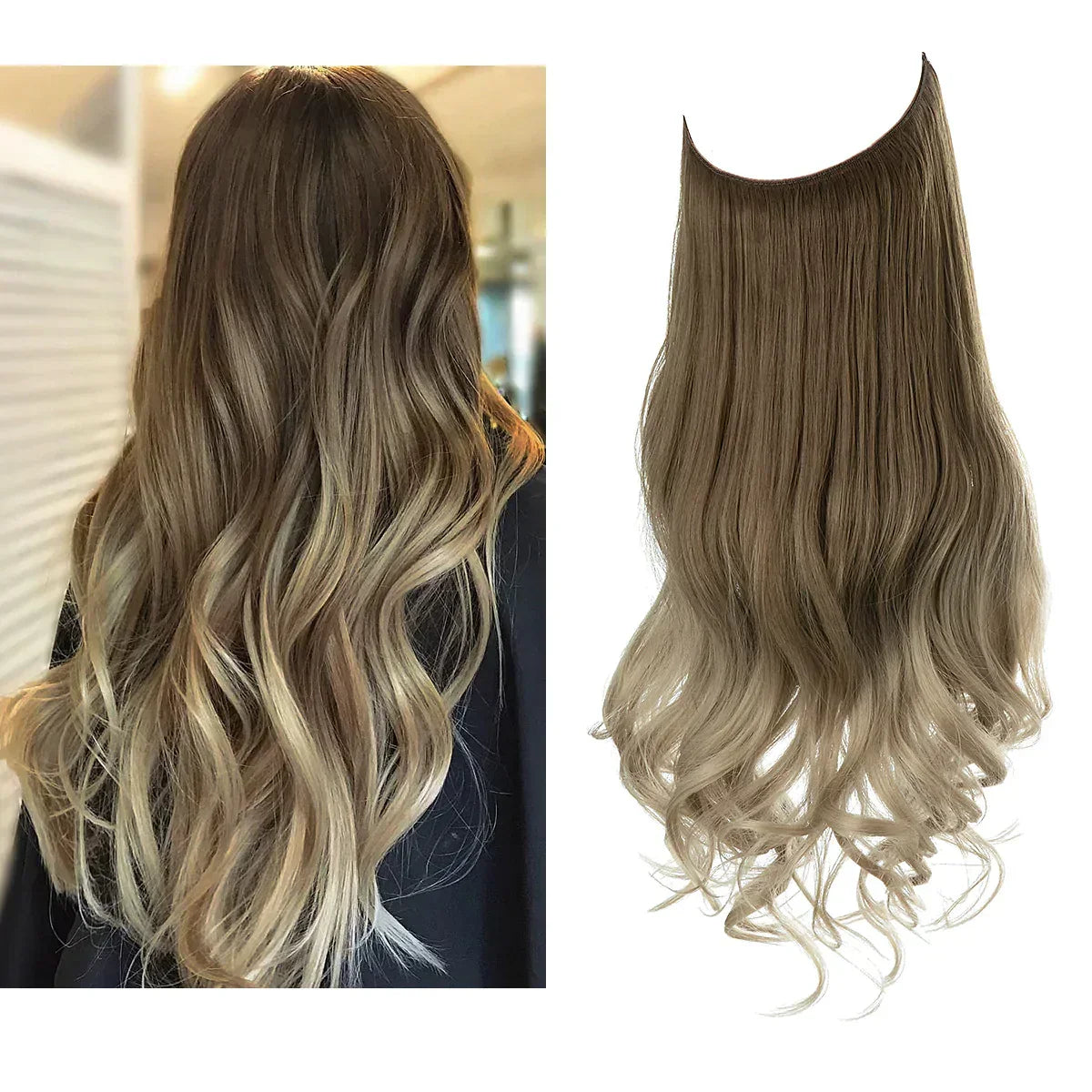 Haarextensions Echt Haar 100% Natuurlijk voor Volheid en Lengte | Hittebestendig | Natuurlijke Glans