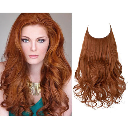 Echthaar Extensions met Natuurlijke Golvende Volume Blond 35-45cm