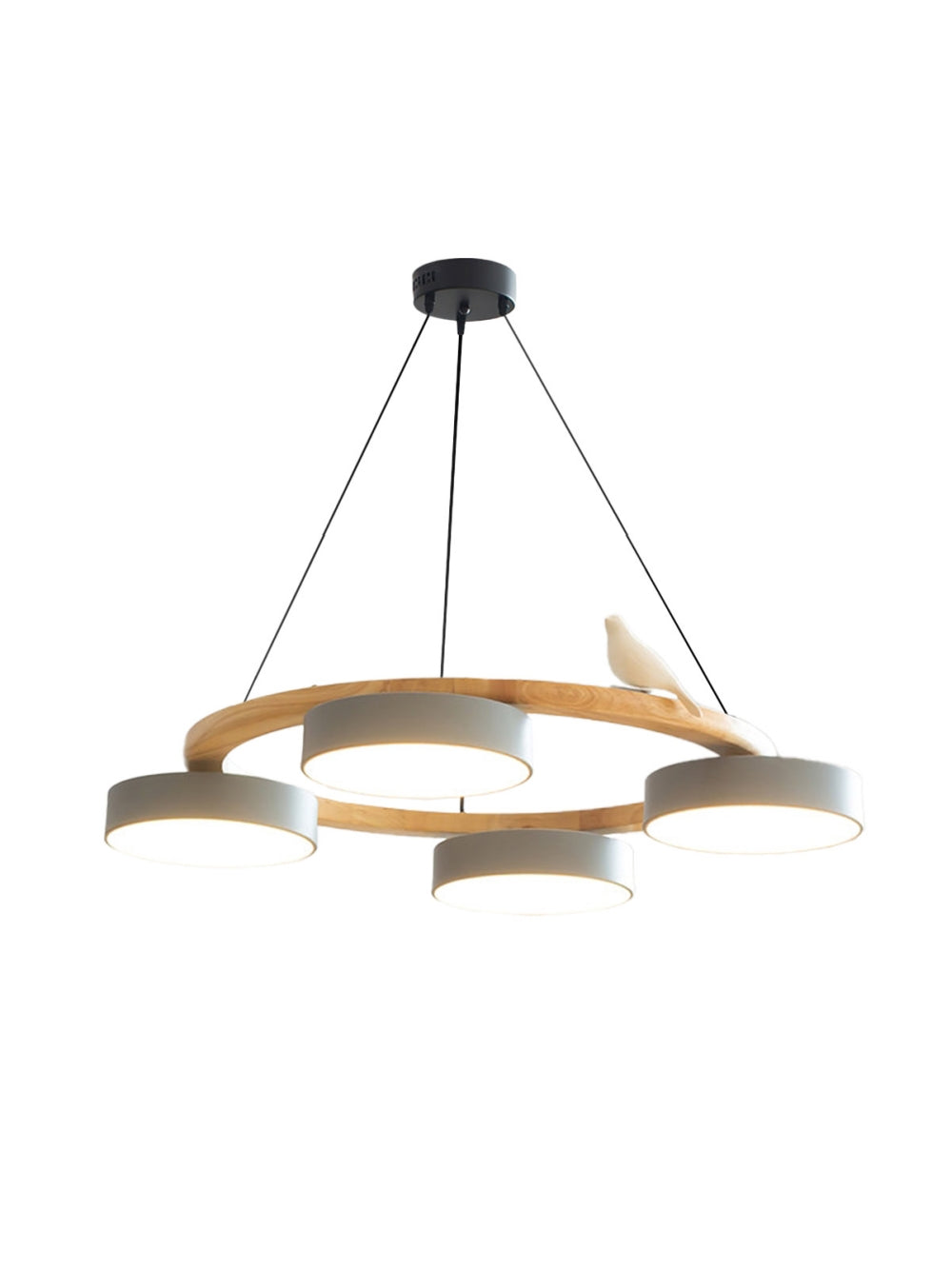 Decoratieve Vogelkroonluchter met Gekleurde Cirkels voor Eetkamer en Woonkamer