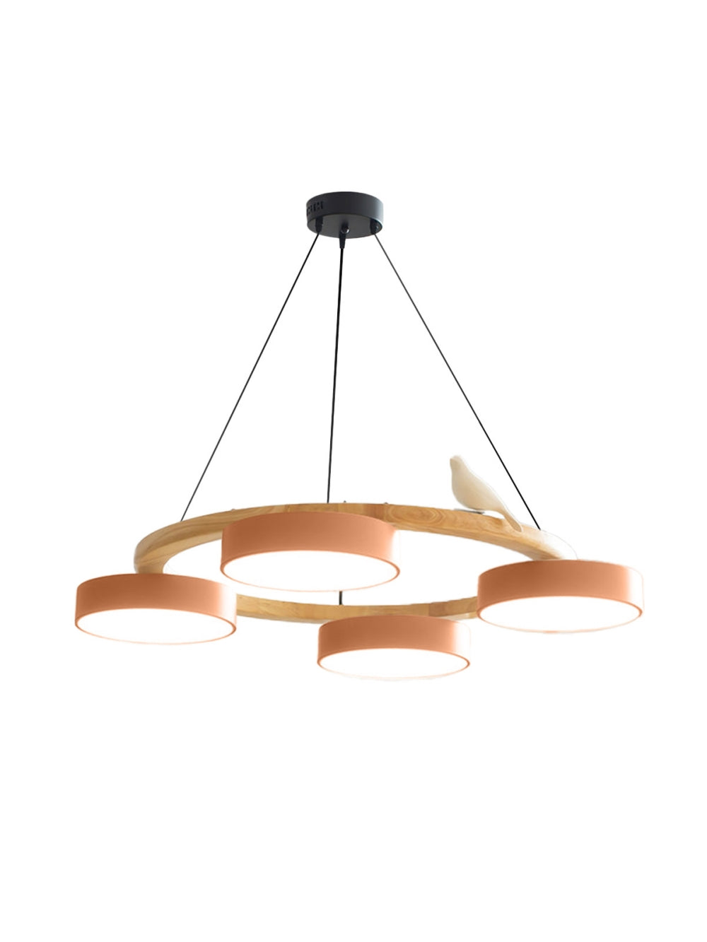 Decoratieve Vogelkroonluchter met Gekleurde Cirkels voor Eetkamer en Woonkamer
