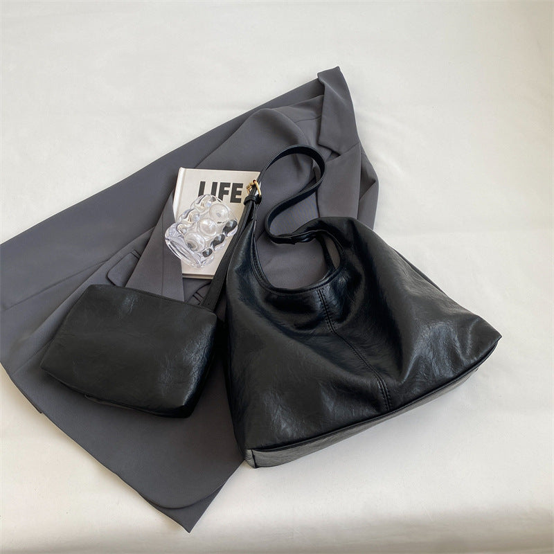 Leren Shopper Vegan Vintage Stijl