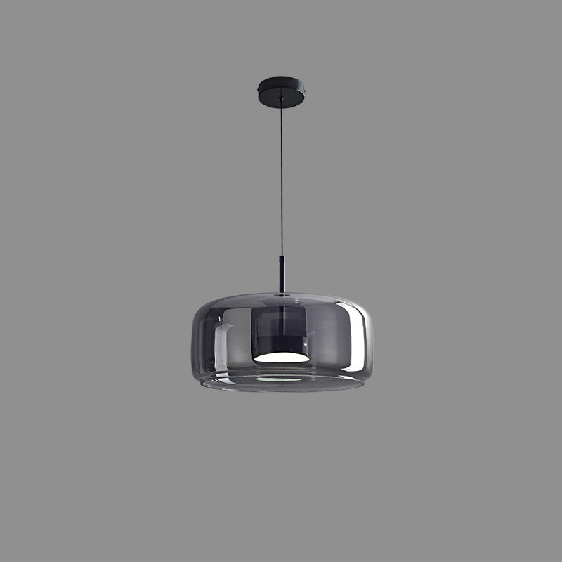 Hanglamp Geblazen Glas Amber Goud Rond Verstelbaar Eettafel Woonkamer Modern