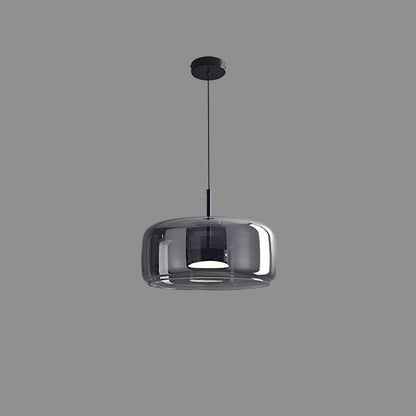 Hanglamp Geblazen Glas Amber Goud Rond Verstelbaar Eettafel Woonkamer Modern