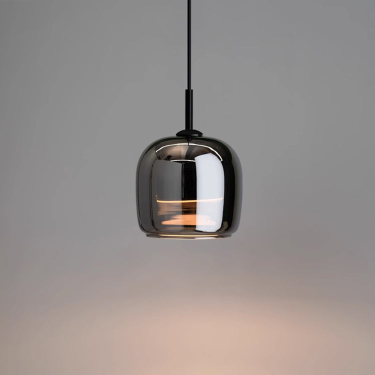 Hanglamp Zwart Glas Scandinavisch Nordic LED E27 16cm Pendellamp Keuken Woonkamer Luxe