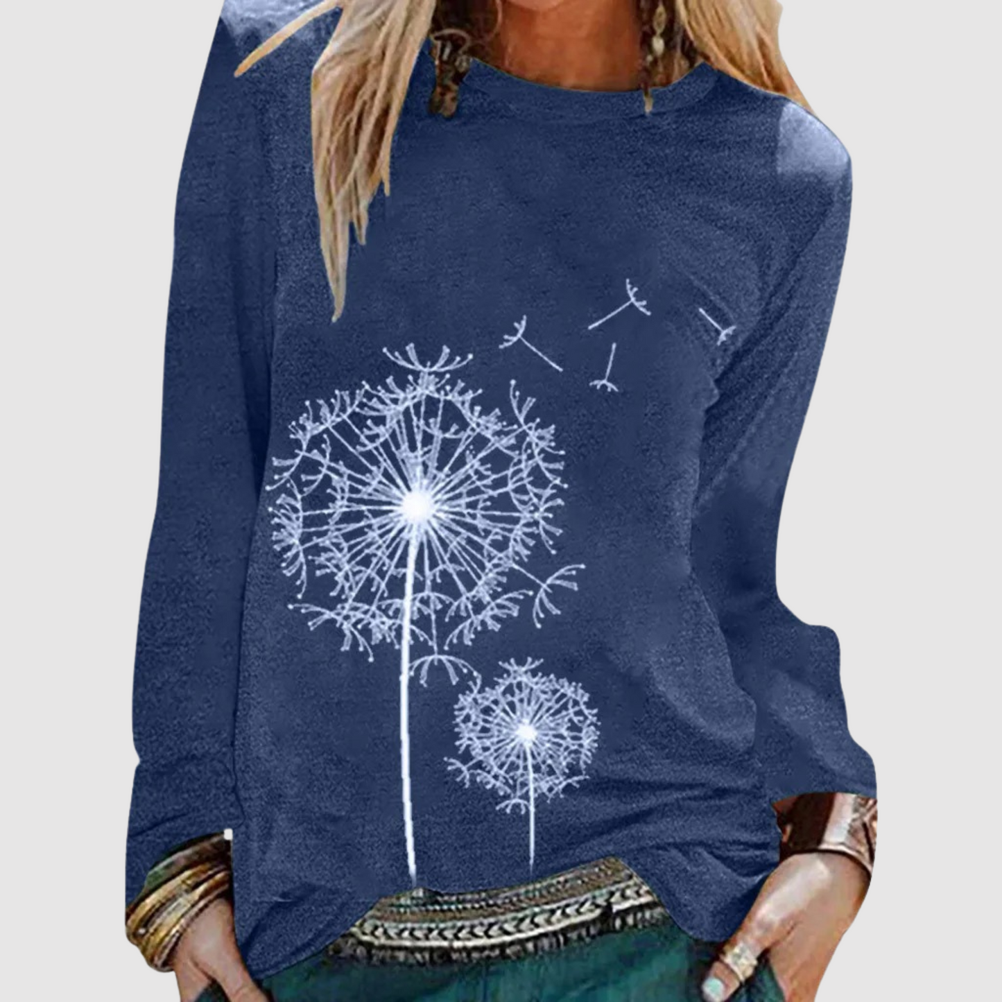 Dames Shirt Lange Mouwen Gedrukt Casual Kleding