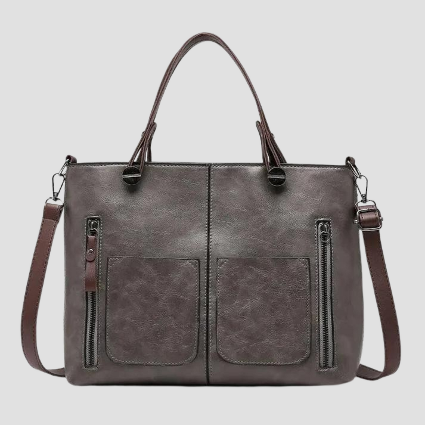 Dames Schoudertas van Echt Leder Vintage Stijl