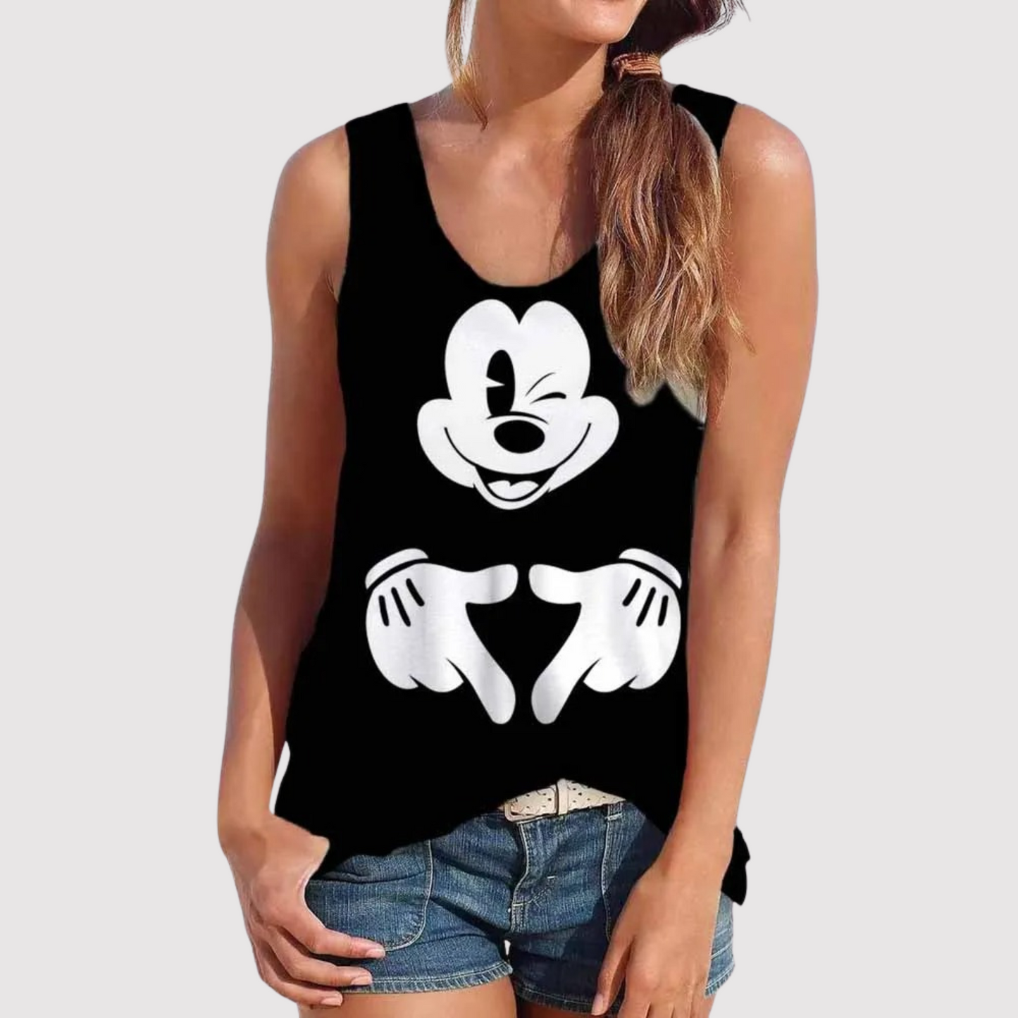 Dames Top met Mickey Mouse Print Disney