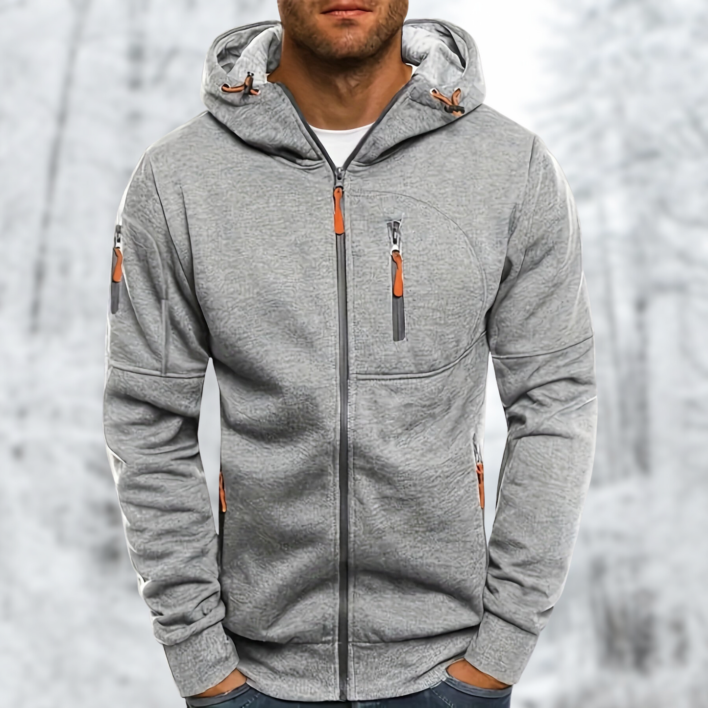 Waterdichte Heren Softshell Jas met Capuchon