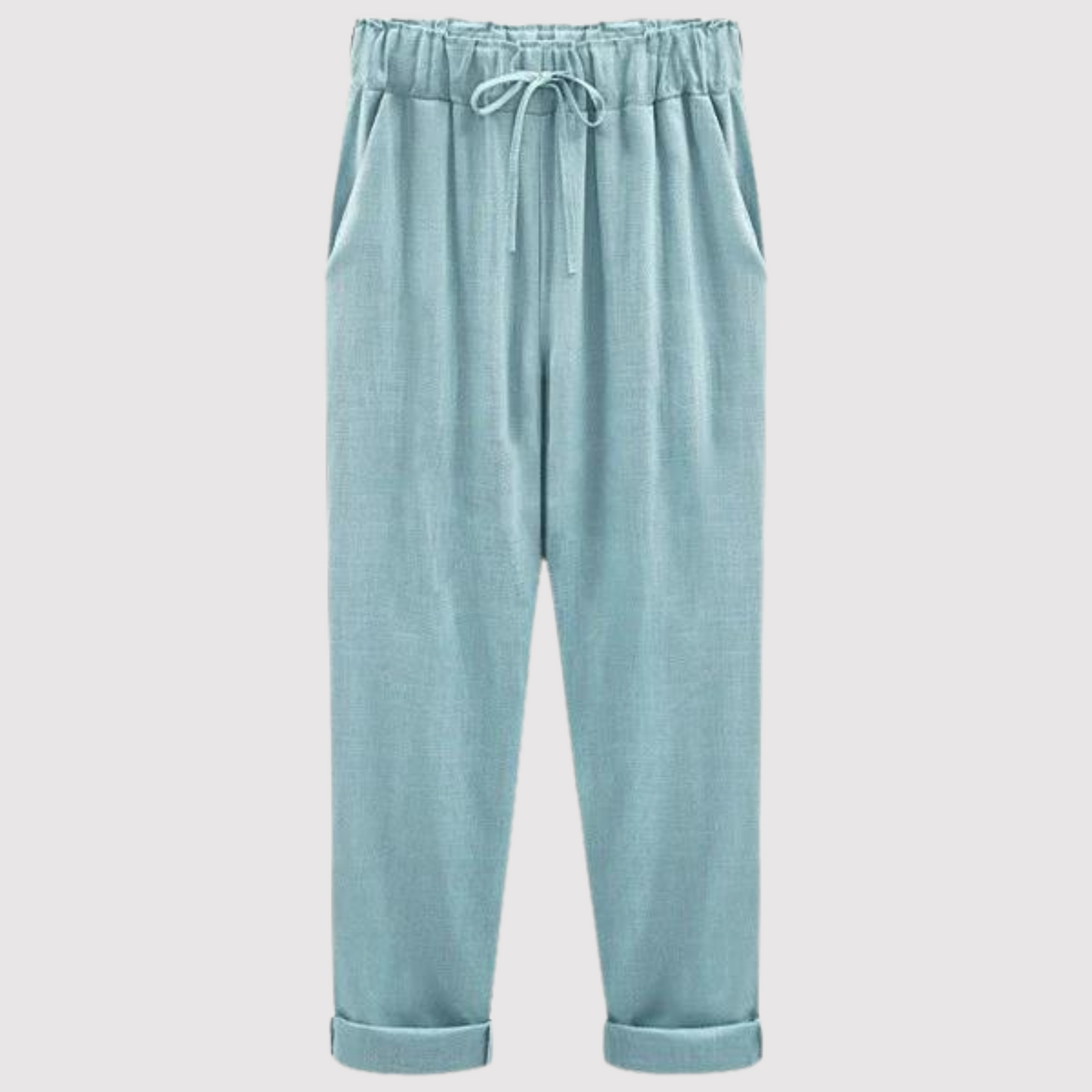 Vrouwelijke Zomermode Broek van Katoen en Linnen