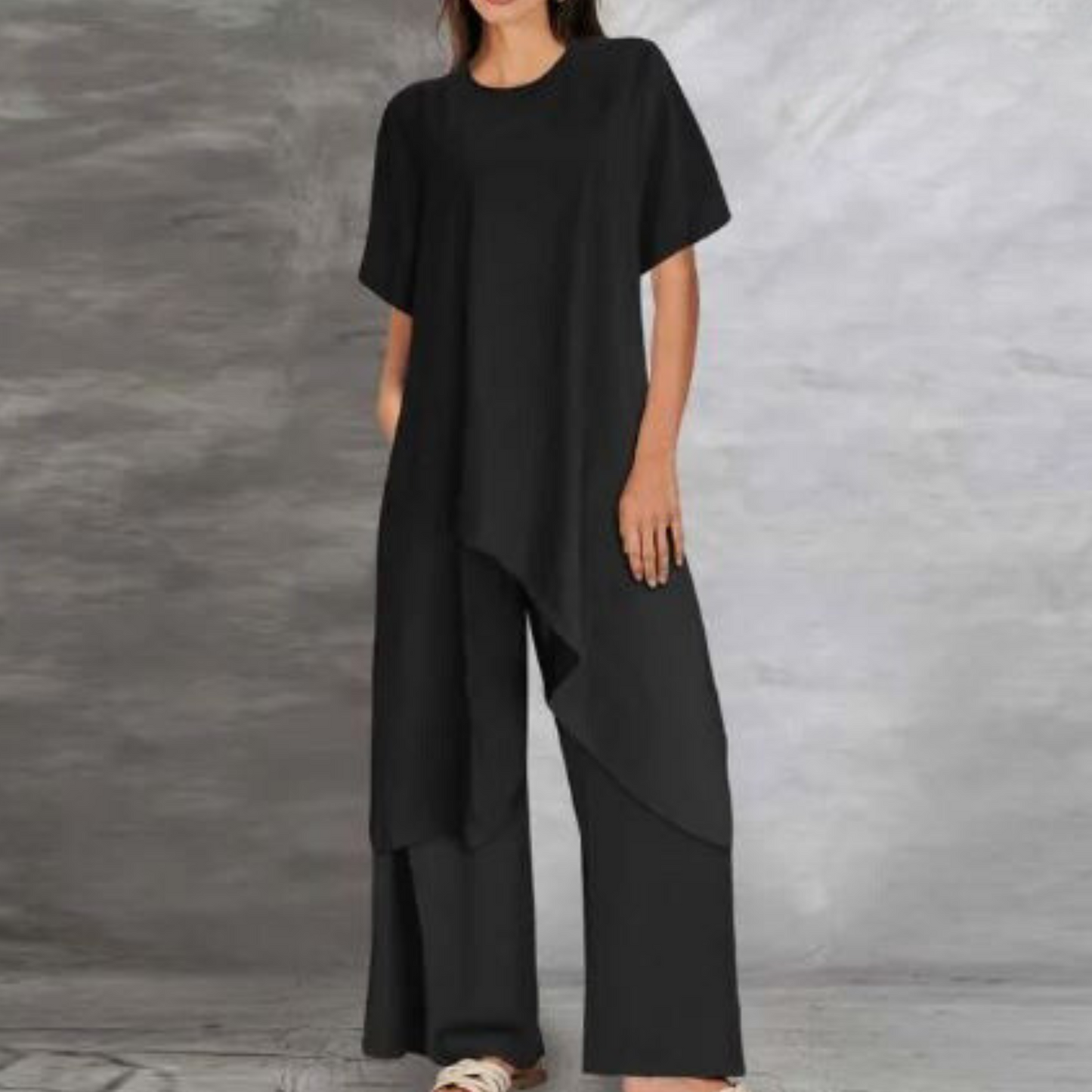 Comfortabele Katoen Linnen Broek en Top Set