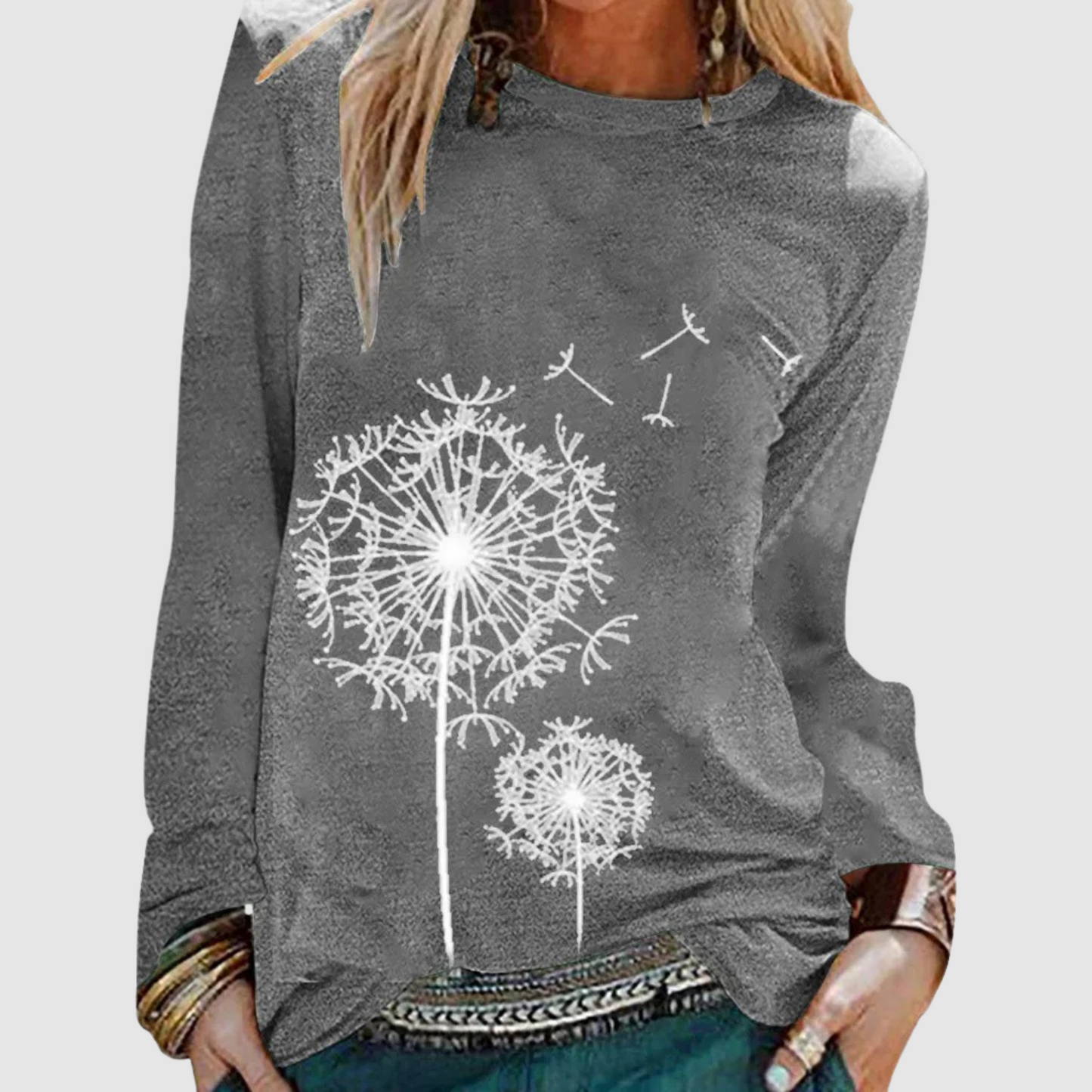 Dames Shirt Lange Mouwen Gedrukt Casual Kleding - StudioMarella
