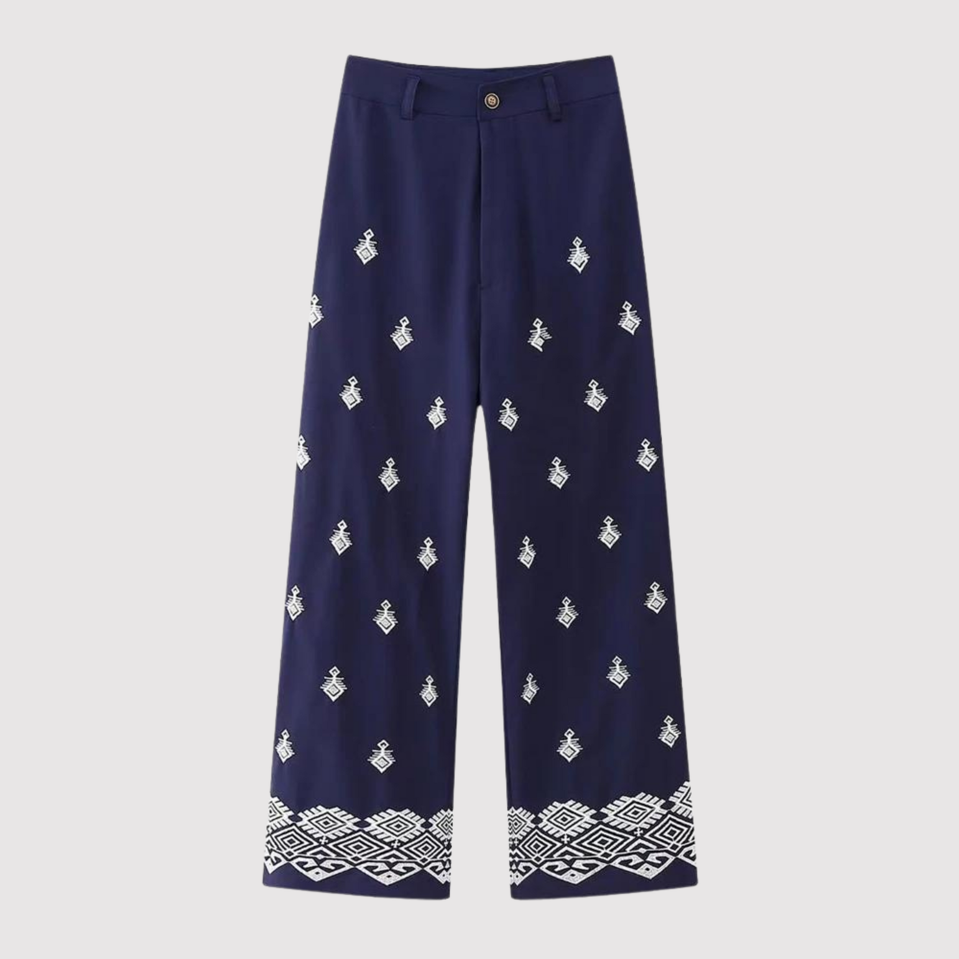 Dames Broek Stijlvolle Hoge Taille Moderne Modebroek - StudioMarella